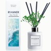 RYANNER White Bottle Reed Diffuser Set (Sea Salt&Sage)