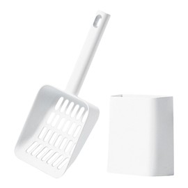 Mivanta Cat Scoop White Clumping Silicate Litter, Ergonomic, Lightweight and Durable, Pet Cleaning Tool