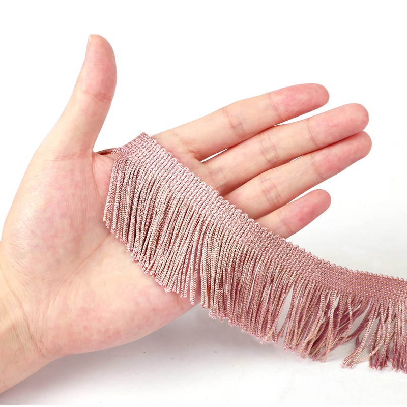 BEL AVENIR Lace Chainette Fringe Trim Polyester Tassel Trim with