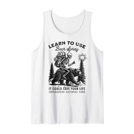 Shenandoah National Park Bear Spray Funny Hiking Camping Tank Top