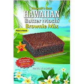 Hawaii's Best Butter Mochi Brownie Mix (With 100% Ghirardelli Cocoa) Pack of 2