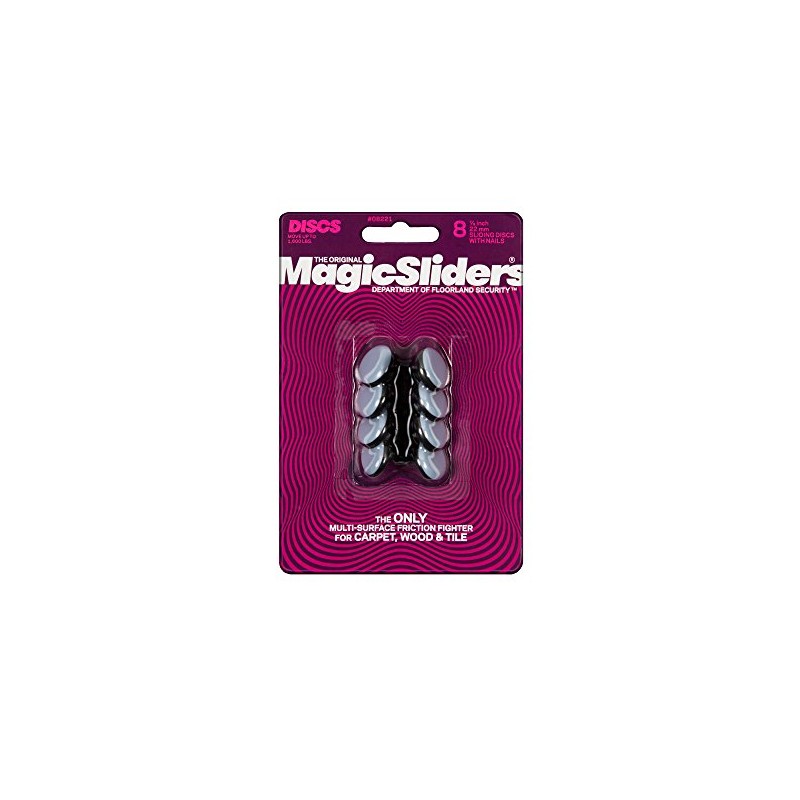 MAGIC SLIDERS L P 8221-7/8" Reusable Furniture Sliders | Heavy-Duty