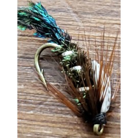 FRONTIER FLY COMPANY FLY FISHING FLIES NYMPH ZUG BUG CUSTOM TIED SIZE 14