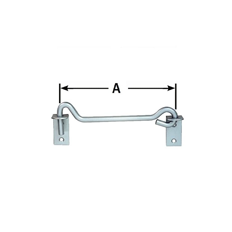 Pollmann Baubeschläge 2160301 Storm Hook Heavy 10 x 500 mm