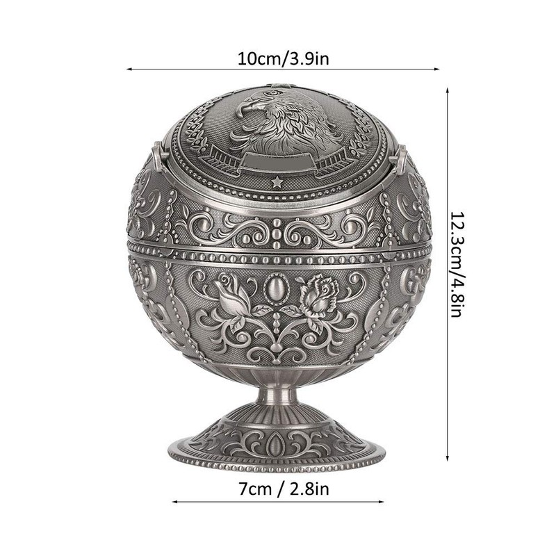 Retro Ashtray Stand, With Lid Outdoor Ashtrays Decorative Ashtray Ashtrays,