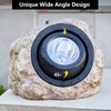 GOODFOEVER Rock Solar Garden Lights(2pcs), Super Bright Solar Spot Lights,