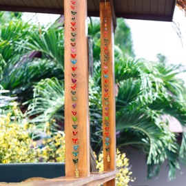 Aditri Creation Set of 2 Indian Door Hanging 30 Fabric Birds Tota String with Bell Festival Decoration for Home Wall Temple Bedroom Kids Room Home Décor New Year Gifting(Size :- 48" Approx)