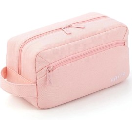 HVOMO Big Capacity Pencil Case Pen Pouch Holder Bag Large Storage Art Pink