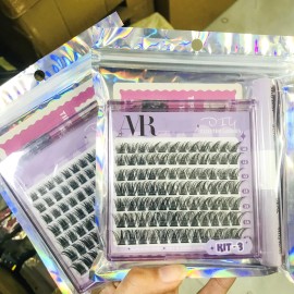 US Local Stock Lash Clusters Kit Wispy DIY Lash Extension Kit 10-16mm Cluster Eyelash Extensions with Bond and SealFalse Eyelashes Style: diy, length: Mix, package: Purple Kit-4