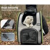 Pecute Cat Carrier Backpacks, Expandable Cat Backpack with Breathable Mesh,