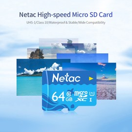 Netac 32GB TF Card Large Capacity Micro SD Card UHS-1 Class10 High Speed Memory Card Camera Dashcam Monitors Micro SD Card