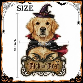 Halloween Golden Retriever Decor Outdoor - Golden Retriever Halloween Dog Decor Double Sided Garden Flag Outside Vertical Autumn Holiday Welcome Yard Decoration Lawn Outdoor Decor
