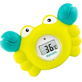 Aycorn Digital Baby Bath and Room Thermometer. Fast and Accurate Water Readings with LED Warning Alarm Ensures Your Child's Safety. Cute Floating Bathtub Toy Makes Perfect Bathtime Fun for Infants