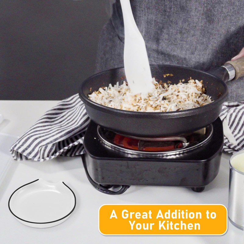 Irenare 8 Pcs Ceramic Spoon Rest for Stove Top 3.74