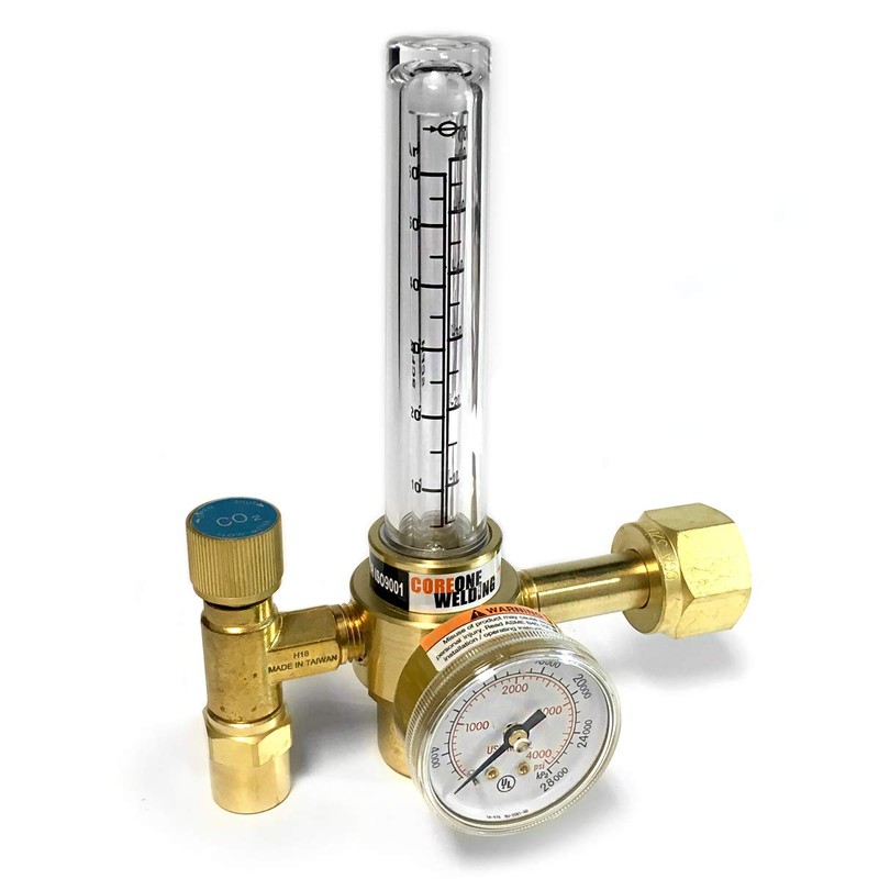 COREONE WELDING Carbon Dioxide (CO2) Victor Style Flowmeter w/ 6'