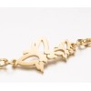 Pulsera Brazalete Cz Mariposa Acero Inoxidable Original