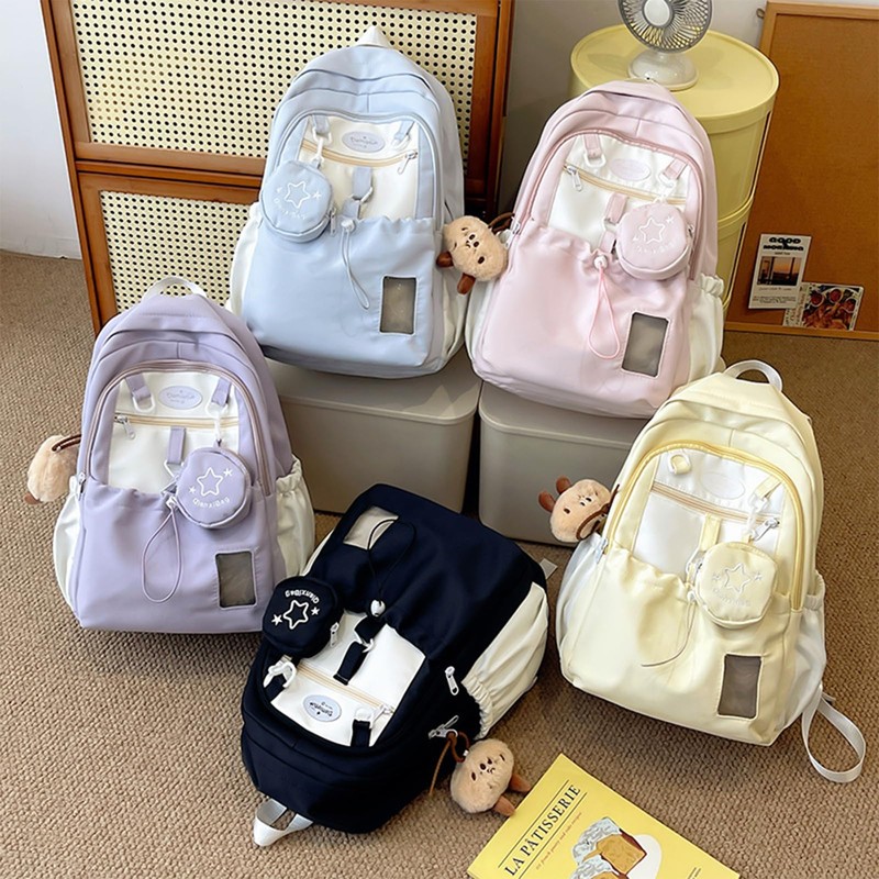Goylmc Cute Backpack, Travel Double Shoulder Bag, Laptop Backpack for