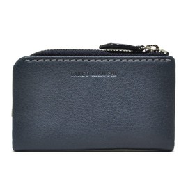 Takeokikuchi 1709029 Tenero Key Case, L-Shaped Zipper, Men's, Cowhide Leather, Genuine Leather, [41] Navy