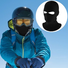 WILLBOND 2 Pieces Knitted Full Face Cover Ski Mask Winter Balaclava Face Mask for Adult Supplies