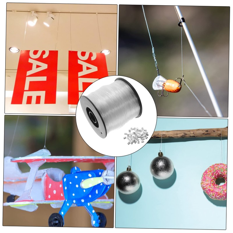 Sosoport 1 Set DIY Jewelry Fishing Wire Clear Nylon String