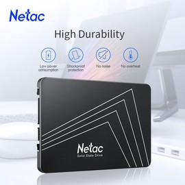 Netac 240GB Internal SSD SATA III 6Gb/s 2.5-Inch/7mm PC Solid State Drives 3D NAND TLC Desktop Laptop Memory (Black)