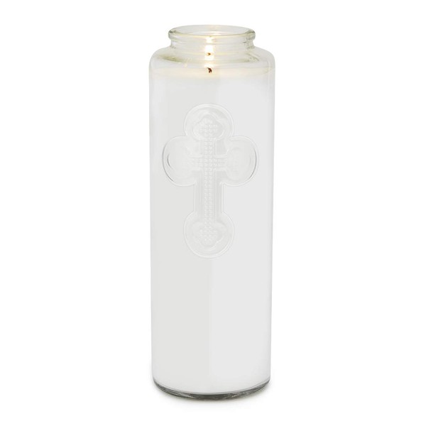 Root Candles 7-Day Clear Glass Prayer Candle, 1-Count, Meditation