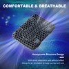 CERITORN Motorcycle Gel Seat Cushion, 3D Honeycomb Shock-Absorbing, Hollow and