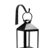 Lasenersm 4-Piece Metal Wall Hook Plant Hanger Bracket, Black Iron,