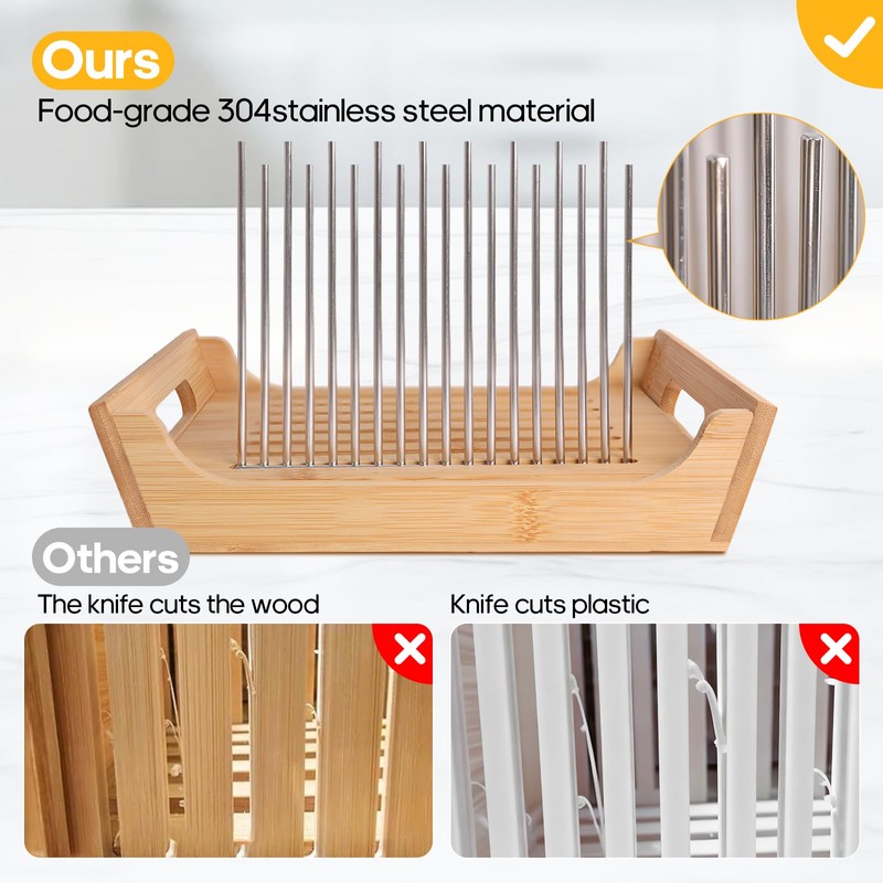 6 In 1 Homemade Bread Slicer With Bread Box For
