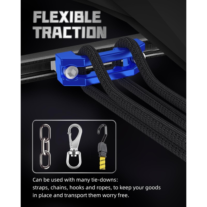 Blue Rail Cleats, Tie Down Anchors for Cargo Trailer –