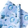 RUSPEPA Scented Birthday Wrapping Paper - Mini Roll - Blue