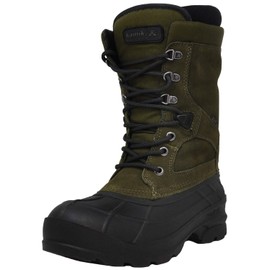 Kamik Men's Nation Plus Snow Boot, Olive, 9.5 M US