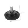 Operitacx 4pcs Adjustable Rubber Furniture Levelers with Skid Treadmill Foot