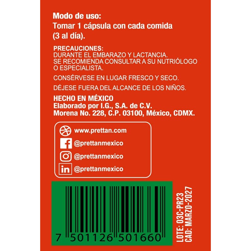 Prettán XIII Suplemento Alimenticio Cloruro de Potasio 200 mg Frasco