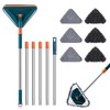 Wall Cleaner Mop with Long Handle 360° Wall Mop Triangle