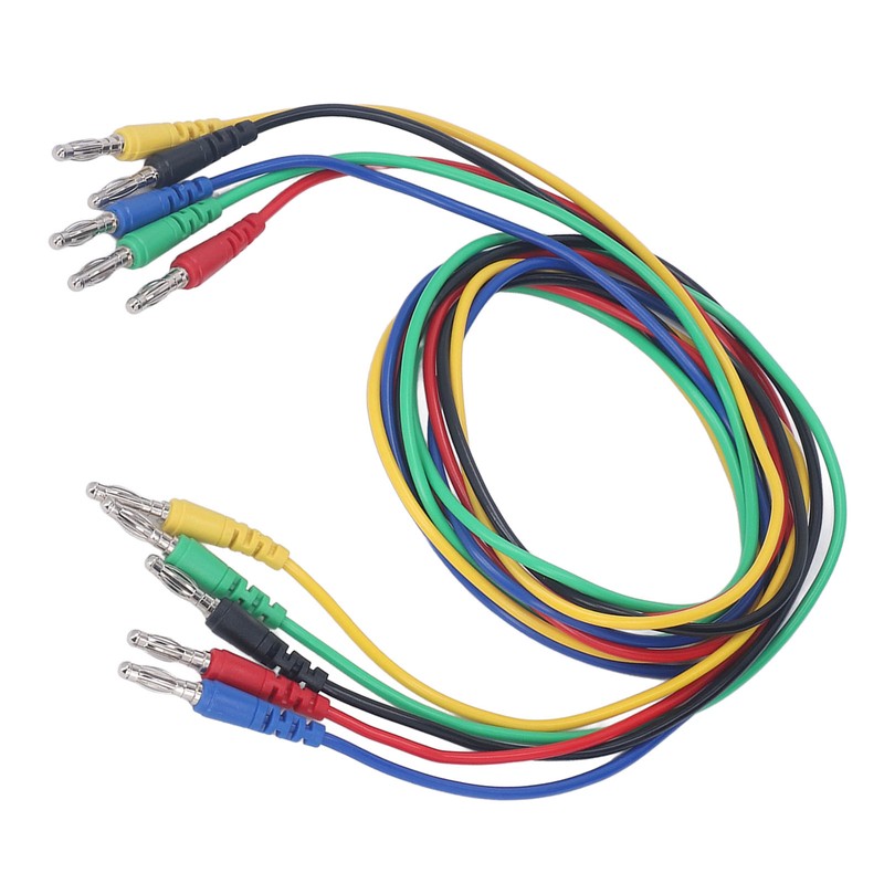 Magnetic Test Leads Kit Soft Flexible 5 Colour 4mm Banana