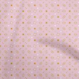 oneOone Velvet Light Pink Fabric Geometric Sewing Fabric by The Yard Printed DIY Clothing Sewing Supplies 58 Inch Wide