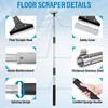 Greeily Floor Scraper Long Handle, 31" to 61" Floor Scraper
