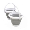 SAMMART 5L Collapsible Fishing Bucke - Foldable Round Tub -
