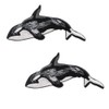 Orca Killer Whale Embroidered Iron on Patches