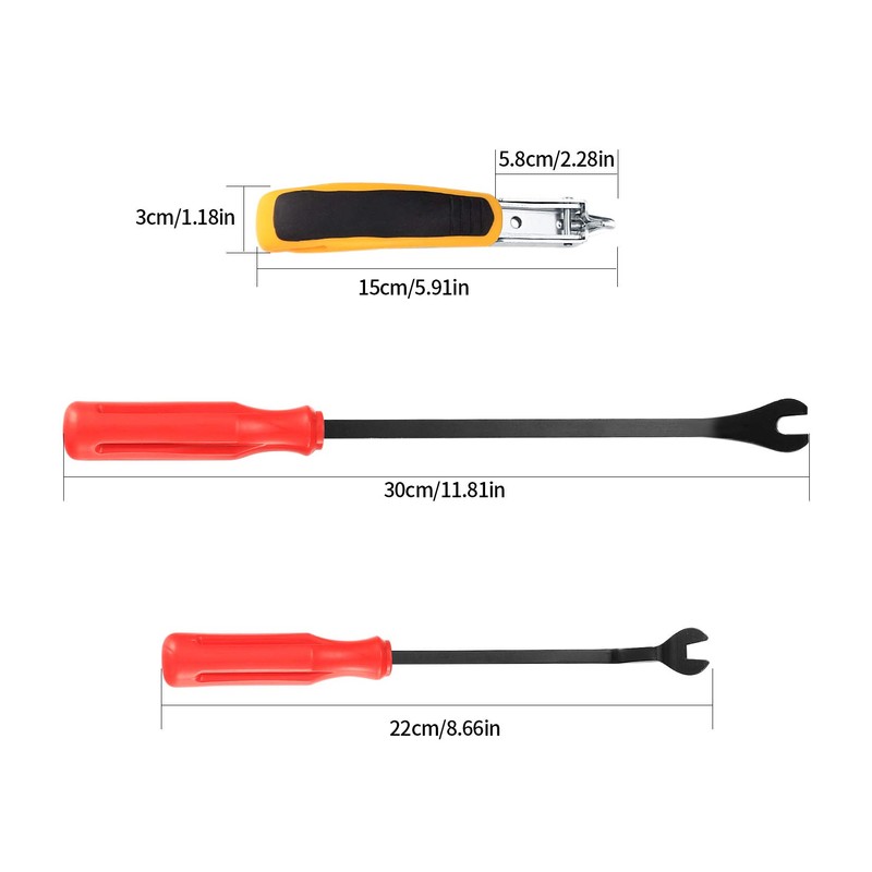 Upholstery Staple Remover and Tack Lifter Tool Set, Heavy Duty