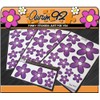 Purple Daisy Car Stickers - Pack of 30