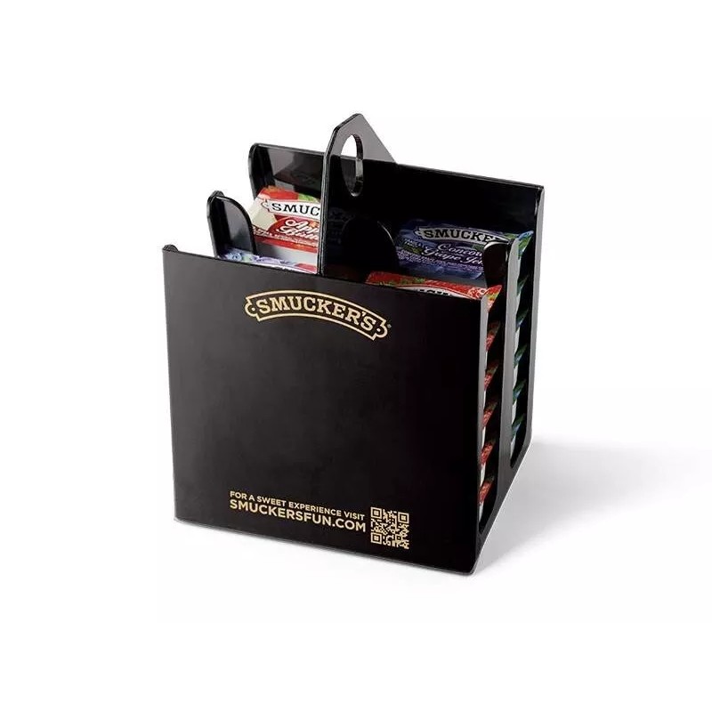SMUCKERS FUN 4-SECTION TALL JELLY CADDY