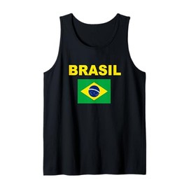 Bandiera Brasile Brazil Bandeira Brasileira Uomo Donna Canotta