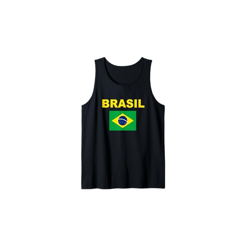 Bandiera Brasile Brazil Bandeira Brasileira Uomo Donna Canotta