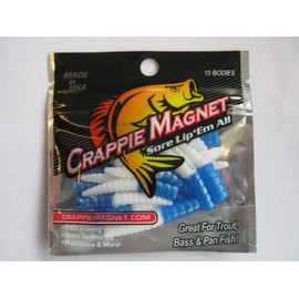 Leland's Lures Leland Crappie Magnet Body 15pk Blue/White Md#: CM15-BW
