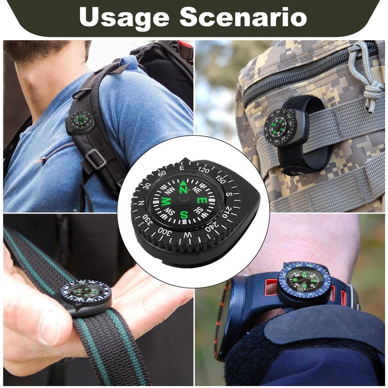 Compass Clipper Orienteering Compass for Watchband Mini Navigation Comapss Northern