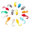 CHIWAVA 36PCS 4.1'' Furry Cat Toy Mice Rattle Small Mouse