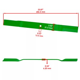 Caltric 72" Deck Blades for King Kutter RFM-72 RSFM-72 RFM72 RSFM72 Finish Mower