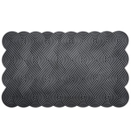 Calloway Mills Knotted Rubber Mat 18 ''x 30'' (Silver)
